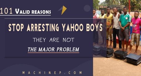 Stop arresting Yahoo boys, they are not the major problem of Nigeria Machinep Graphics Designing