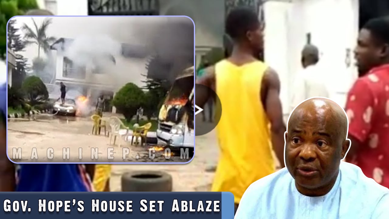 BREAKING | Governor of Imo State, Hope Uzodinma’s House Set Ablaze | Video