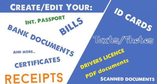 Change_Edit the data on Id Cards_Photos_Bank documents_ pdf documents_ reciepts_ bills and more at Machinep Graphics